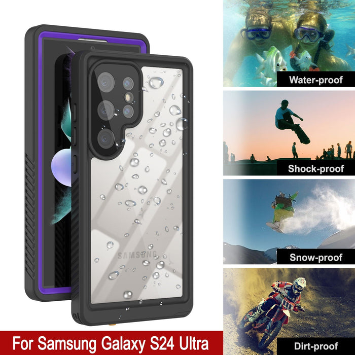 Galaxy S25 Ultra Water/ Shockproof [Extreme Series] With Screen Protector Case [Purple]