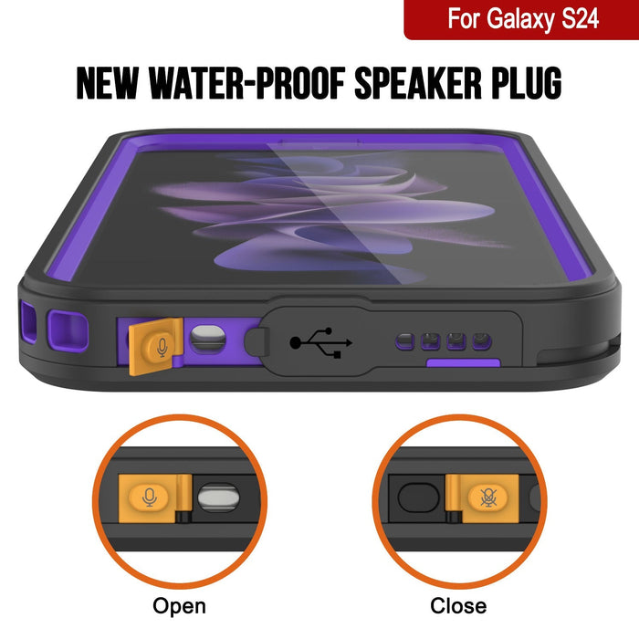 Galaxy S25 Water/ Shockproof [Extreme Series] With Screen Protector Case [Purple]