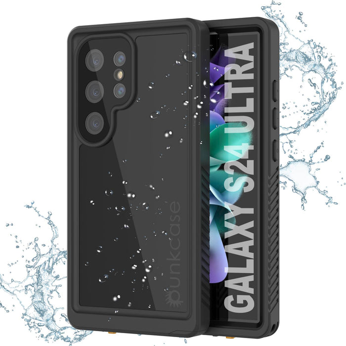 Galaxy S25 Ultra Waterproof Case PunkCase StudStar Black Thin 6.6ft Underwater IP68 Shock/Snow Proof