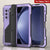 Galaxy Z Fold5 Metal Case, Heavy Duty Military Grade Armor Cover Full Body Hard [Purple]