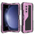 Galaxy Z Fold5 Metal Case, Heavy Duty Military Grade Armor Cover Full Body Hard [Pink]