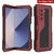 Galaxy Z Fold6 Metal Case, Heavy Duty Military Grade Armor Cover Full Body Hard [Red]