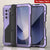 Galaxy Z Fold6 Metal Case, Heavy Duty Military Grade Armor Cover Full Body Hard [Purple]