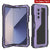 Galaxy Z Fold6 Metal Case, Heavy Duty Military Grade Armor Cover Full Body Hard [Purple]