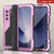 Galaxy Z Fold6 Metal Case, Heavy Duty Military Grade Armor Cover Full Body Hard [Pink]