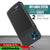 iPhone 12 Pro Battery Case, PunkJuice 4800mAH Fast Charging Power Bank W/ Screen Protector | [Black]