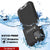 iPhone 16 Metal Extreme 3.0 Series Aluminum Waterproof Case IP68 W/Buillt in Screen Protector & Kickstand [Black]