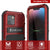 iPhone 16 Plus Metal Extreme 3.0 Series Aluminum Waterproof Case IP68 W/Buillt in Screen Protector & Kickstand [Red]