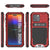 iPhone 16 Pro Max Metal Extreme 3.0 Series Aluminum Waterproof Case IP68 W/Buillt in Screen Protector & Kickstand [Red]