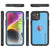 iPhone 16 Plus Waterproof IP68 Case, Punkcase [Light blue] [StudStar Series] [Slim Fit] [Dirtproof]