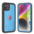 iPhone 16 Plus Waterproof IP68 Case, Punkcase [Light blue] [StudStar Series] [Slim Fit] [Dirtproof]