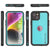 iPhone 16 Plus Waterproof IP68 Case, Punkcase [Teal] [StudStar Series] [Slim Fit]