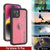 iPhone 16 Plus Waterproof IP68 Case, Punkcase [Pink] [StudStar Series] [Slim Fit] [Dirtproof]