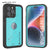 iPhone 16 Pro Max Waterproof IP68 Case, Punkcase [Teal] [StudStar Series] [Slim Fit]