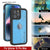 iPhone 16 Pro Max Waterproof IP68 Case, Punkcase [Light blue] [StudStar Series] [Slim Fit] [Dirtproof]