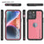 iPhone 16 Pro Max Waterproof IP68 Case, Punkcase [Pink] [StudStar Series] [Slim Fit] [Dirtproof]