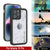 iPhone 16 Pro Waterproof IP68 Case, Punkcase [White] [StudStar Series] [Slim Fit] [Dirtproof]