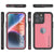 iPhone 16 Pro Waterproof IP68 Case, Punkcase [Pink] [StudStar Series] [Slim Fit] [Dirtproof]