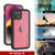 iPhone 16 Waterproof IP68 Case, Punkcase [Pink] [StudStar Series] [Slim Fit] [Dirtproof]