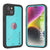 iPhone 16 Waterproof IP68 Case, Punkcase [Teal] [StudStar Series] [Slim Fit]