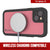 iPhone 16 Waterproof IP68 Case, Punkcase [Pink] [StudStar Series] [Slim Fit] [Dirtproof]