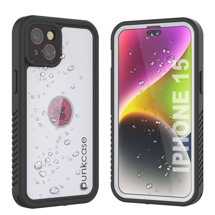 iPhone 16 Waterproof IP68 Case, Punkcase [White] [StudStar Series] [Slim Fit] [Dirtproof]