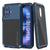 iPhone 16 Metal Case, Heavy Duty Military Grade Armor Cover [shock proof] Full Body Hard [Blue]