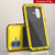 iPhone 16 Plus Metal Case, Heavy Duty Military Grade Armor Cover [shock proof] Full Body Hard [Yellow]