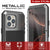 iPhone 16 Pro Max Metal Case, Heavy Duty Military Grade Armor Cover [shock proof] Full Body Hard [Silver]