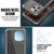 iPhone 16 Pro Max Metal Case, Heavy Duty Military Grade Armor Cover [shock proof] Full Body Hard [Silver]