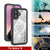 iPhone 16  Waterproof Case, Punkcase [Extreme Mag Series] Armor Cover W/ Built In Screen Protector [Grey]