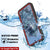 Google Pixel 9 Pro Waterproof Case, Punkcase [Extreme Series] Armor Cover W/ Built In Screen Protector [Red]