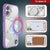 Punkcase iPhone 16 Magnetic Wireless Charging Case [ClearMag Series][Purple]