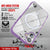 Punkcase iPhone 16 Plus Magnetic Wireless Charging Case [ClearMag Series][Purple]