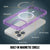 Punkcase iPhone 16 Pro Magnetic Wireless Charging Case [ClearMag Series][Purple]