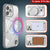 Punkcase iPhone 16 Pro Max Magnetic Wireless Charging Case [ClearMag Series][Silver]