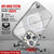 Punkcase iPhone 16 Pro Max Magnetic Wireless Charging Case [ClearMag Series][Silver]