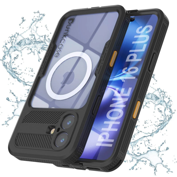 iPhone 16 Plus Waterproof Case [Alpine 2.0 Series] [Slim Fit] [IP68 Certified] [Shockproof] [Black]