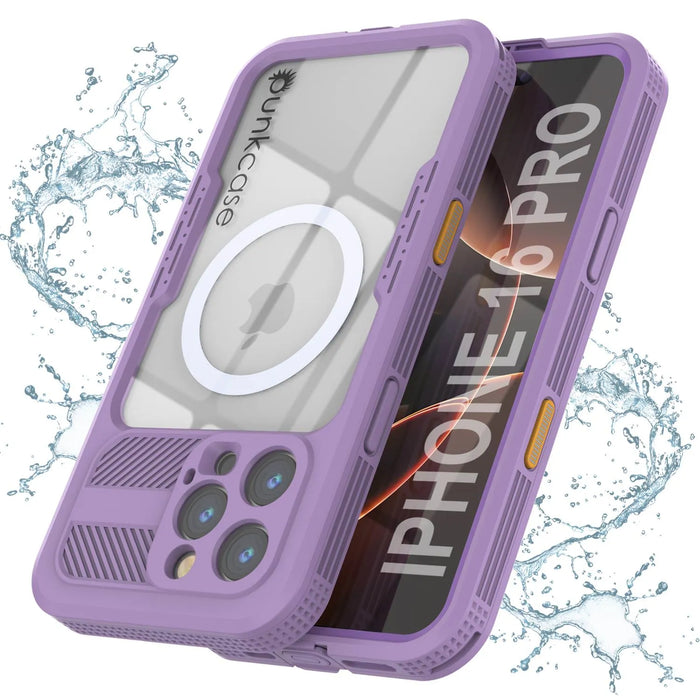 iPhone 16 Pro Waterproof Case [Alpine 2.0 Series] [Slim Fit] [IP68 Certified] [Shockproof] [Lilac]