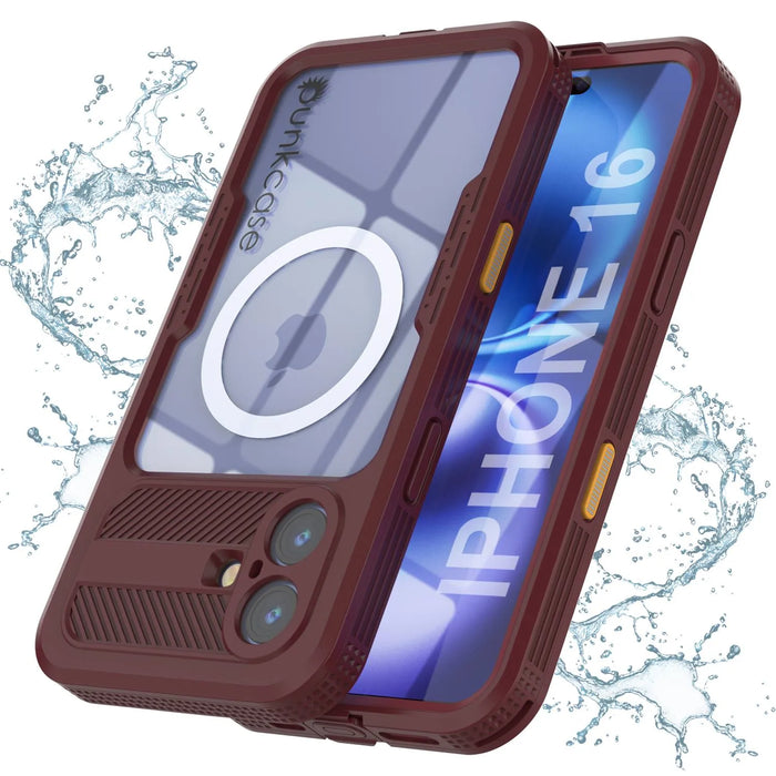 iPhone 16 Waterproof Case [Alpine 2.0 Series] [Slim Fit] [IP68 Certified] [Shockproof] [Rose]