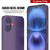 Punkcase iPhone 16 Plus Carbon Fiber Case [AramidShield Series] Ultra Slim & Light Kevlar [Purple]