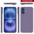 Punkcase iPhone 16 Plus Carbon Fiber Case [AramidShield Series] Ultra Slim & Light Kevlar [Lilac]