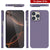 Punkcase iPhone 16 Pro Carbon Fiber Case [AramidShield Series] Ultra Slim & Light Kevlar [Lilac]