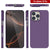 Punkcase iPhone 16 Pro Carbon Fiber Case [AramidShield Series] Ultra Slim & Light Kevlar [Purple]