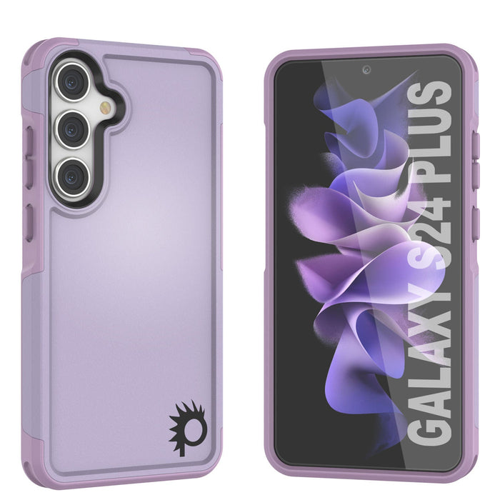 PunkCase Galaxy S25+ Plus Case, [Spartan 2.0 Series] Clear Rugged Heavy Duty Cover [Lilac]