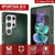 PunkCase Galaxy S25 Ultra Case, [Spartan 2.0 Series] Clear Rugged Heavy Duty Cover [Dark Green]