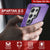 PunkCase Galaxy S25 Ultra Case, [Spartan 2.0 Series] Clear Rugged Heavy Duty Cover [Purple]