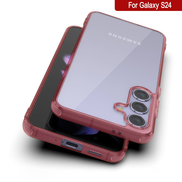 Galaxy S25 Case [Clear Acrylic Series] [Non-Slip] For Galaxy S25 [Red]