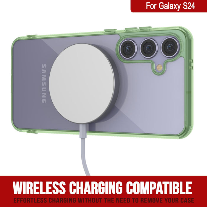 Galaxy S25 Magnetic Wireless Charging Case [Clear Acrylic Series] [Non-Slip] For Galaxy S25 [Navy]