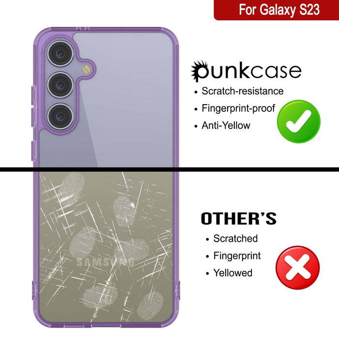 Galaxy S25 Case [Clear Acrylic Series] [Non-Slip] For Galaxy S25 [Purple]